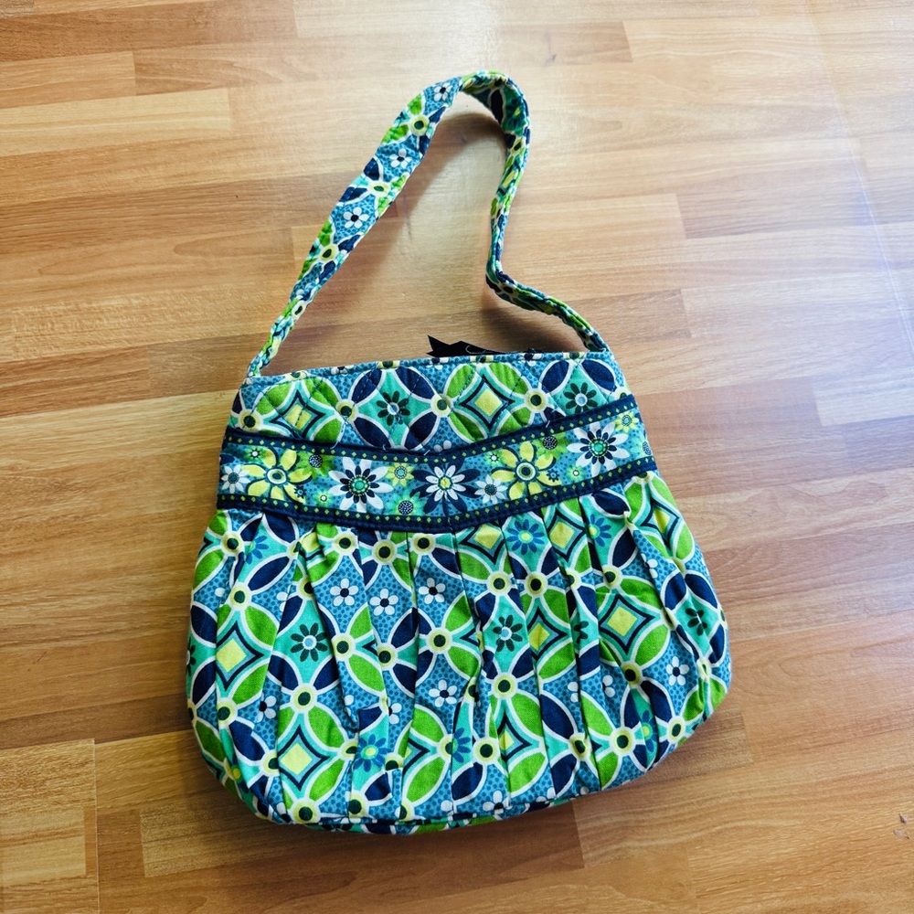 Vera Bradley green quilted tapestry small purse